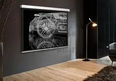 Экран Cactus 213x213см Wallscreen CS-PSW-213x213 1:1 настенно-потолочный рулонный белый — фото 4