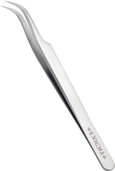 Пинцет изогнутый 90° Enigma (Metallic)