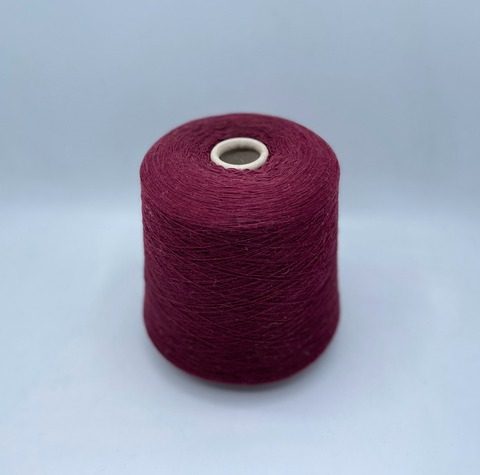 Бобинная пряжа (пр.Италия),1500м/100гр, 80% шерсть, 20% полиамид , цвет -Марсала арт.31172