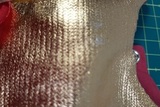 Арт. д900-81-43 -Платье рождественское (ДИСКОНТ) - Непрокрас ткани на кокетке. Одежда для кукол, пупсов и мягких игрушек.