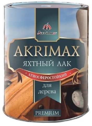 Лак яхтный глянцевый «AKRIMAX-РREMIUM» 1,7кг (6шт/уп) (300)