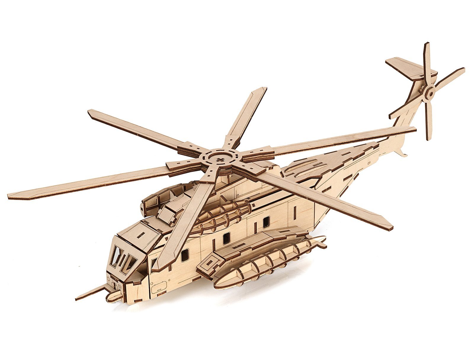 Игрушка деревянный конструктор Вертолет