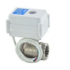 Кран шаровой латунь МК 1/2" Ду 15 Ру16 ВР с эл/прив 220В Neptun 2167139