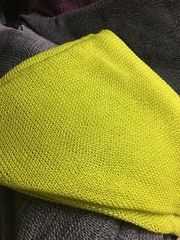 Треугольный шарф-косынка (кислотный желто-зелёный)