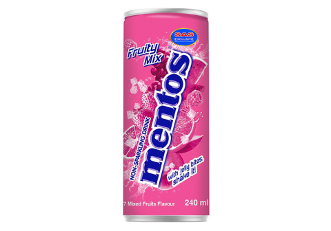 Напиток негазированный Mentos Fruity Mix, 240мл