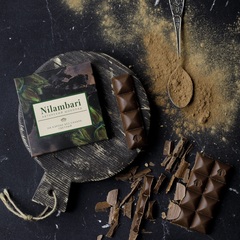 Шоколад Nilambari на кэробе светлый без сахара / 65 гр