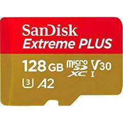 МicroSDXC 128GB SanDisk microSDXC Class 10 UHS-I A2 C10 V30 U3 Extreme Plus