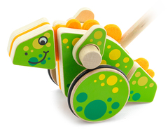 Игрушки из дерева Каталка на палочке 