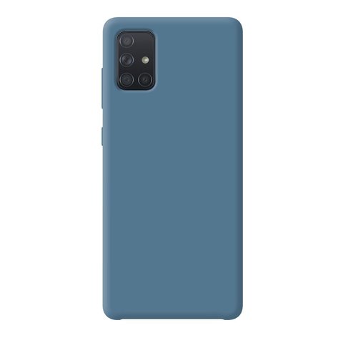 Чехол-накладка силикон Deppa Liquid Silicone Case D-87422 для Samsung A51 1.7мм Синий