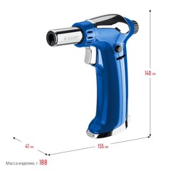 ЗУБР АГ-17, 1300°C, автономная газовая горелка с пьезоподжигом, Профессионал (55518)