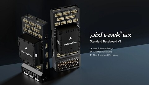 Полётный контроллер Holybro Pixhawk 6X (ICM-45686, Rev v.8) + mini base + PM02D