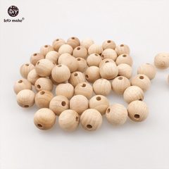 Бусина из бука круглая