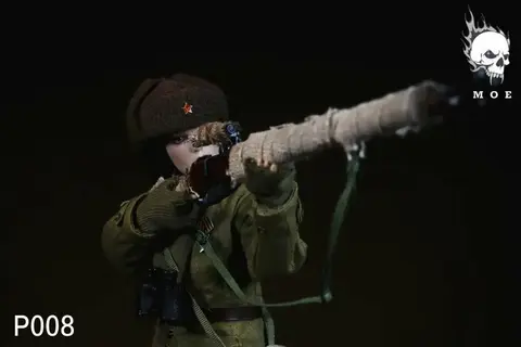 Фигурка Советская женщина снайпер в зимней экипировке масштаб 1/6 MOETOYS