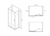 Abber AG30170B-S80B-S80B Душевой уголок ABBER Schwarzer Diamant AG30170B-S80B-S80B