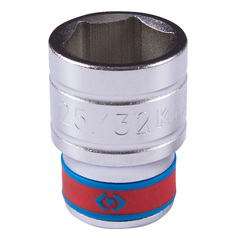 KING TONY (433525S) Головка торцевая стандартная шестигранная 1/2", дюймовая 25/32"