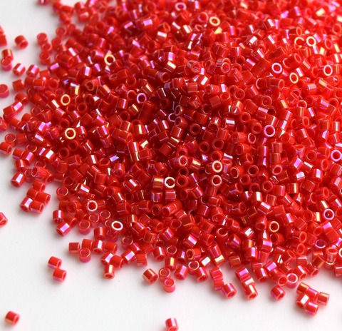 DBS-0159 Бисер цилиндрический Миюки делика 15/0 /Miyuki delica 15/0 Opaque Light Siam AB