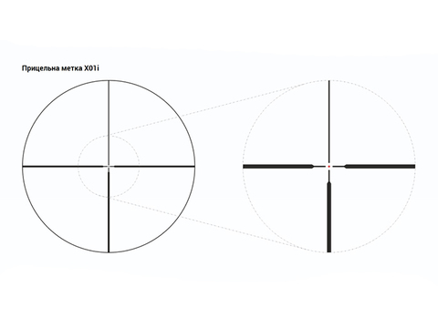 ОПТИЧЕСКИЙ ПРИЦЕЛ YUKON JAEGER 1-4Х24 С МЕТКОЙ X01i