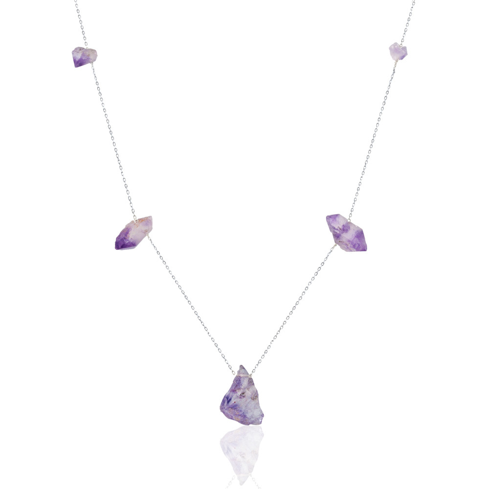 Серебряный сотуар из аметиста