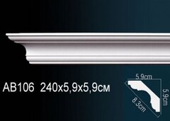 Карниз потолочный гибкий AB106