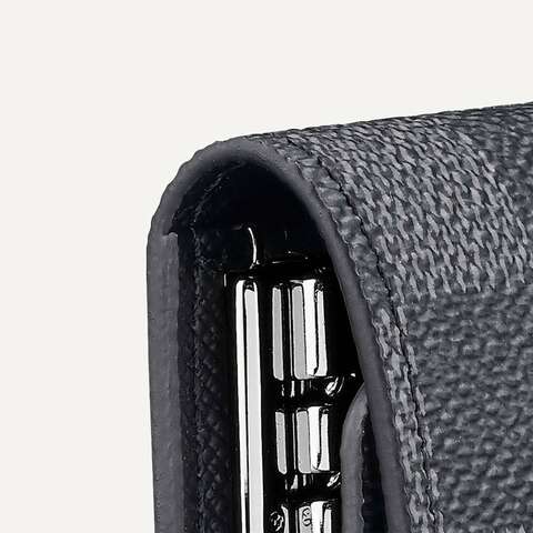 Ключница на 6 ключей Louis Vuitton канва Damier Graphite серый
