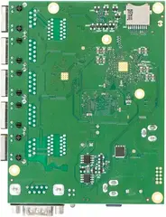 Системная плата маршрутизатора MikroTik RouterBOARD 450Gx4 with four core 716MHz Atheros CPU, 1 GB RAM, 5 Gigabit LAN ports, PoE OUT on port 5, Rout