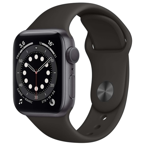 Смарт-часы Apple Watch Series 6 40mm Space Gray Aluminum Case with Black Sport Band (MG133GK/A)