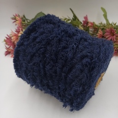 Мех мериносовый Арт Pelliciotta Lana Seta от Pura Lana Italia Синий 003