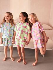 Пижама для девочки Next 560-830, 3 шт., Розовый, Голубой, Салатовый