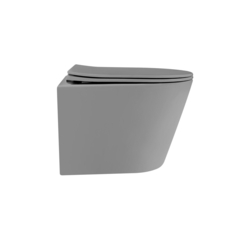 Abber AC1102TMG Унитаз Abber Bequem AC1102TMG подвесной серый матовый, безободковый, смыв торнадо фото