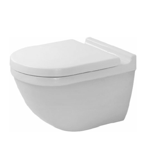 Duravit 45270900A1 (2527090000+006389) Duravit Starck 3 Комплект: подвесной унитаз Rimless 2527090000 + сиденье с микролифтом (Soft Close) 006389