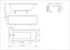 Aquatek LUG150.KAR47 LUG150.KAR47 Ванна Лугано150*70 + опорная конструкция(ножки)