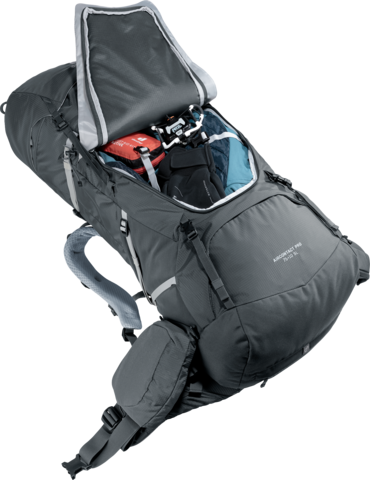 Картинка рюкзак туристический Deuter Aircontact Pro 75+10 SL Graphite - 10
