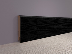 Плинтус МДФ ламинированный Лука Пл 80 МДФ.2400.24033 черное дерево 16x80х2400 мм