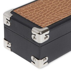 Кейс Fortuna Chester 1x1 черный/светло-коричневый