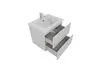 Aquatek AQ77060-LG AQ77060-LG Комплект мебели: Тумба 60см ВЕГА с раковиной AQ0460-00, 2 ящика, цвет серый туман