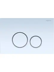 Aquatek PNS-0000011 PNS-0000011 (005AQ) Панель смыва Белая ободок хром для INSP-0000001 Pneumo S (клавиши квадрат) фото