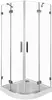 Aquanet 185418 Компл.1 - NWD2242 Beta 900x900x2000 шторка полукруг распашные двери стекло прозрачное хром (R480) (185418)