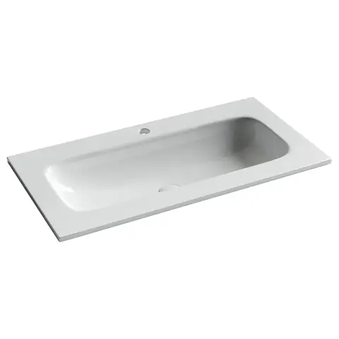 Ceramica Nova CN7019 CN7019 Раковина накладная Element с отверстием  под смеситель 910*457*137мм, цвет белый