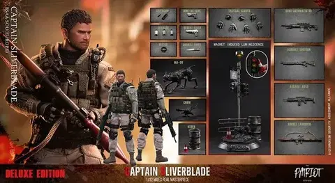 Фигурка Крис Silver Blade Captain масштаб 1/12 Resident Evil