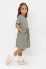 платье  для девочки  КР 5876-1/зеленый чай к565