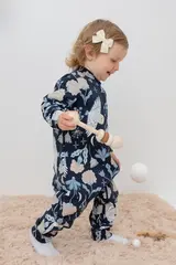 комбинезон  для девочки  КР 6483/индиго,волшебные совы к419