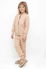 брюки  для девочки  КР 400459/нежный бежевый к415
