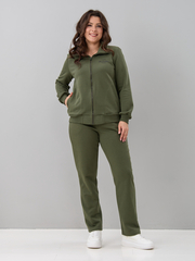 Костюм с брюками КБфп-584/светлый-хаки-п