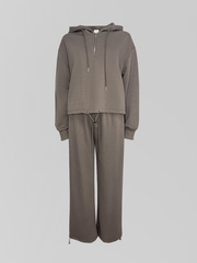 Спортивный костюм Yan Design 7061 из укороченной толстовки и широких штанов