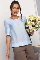 Блуза Меридиан (нежно-голубая) Б14006-25М LT Collection