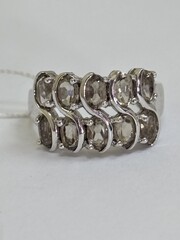 Раухтопаз (кольцо из серебра)