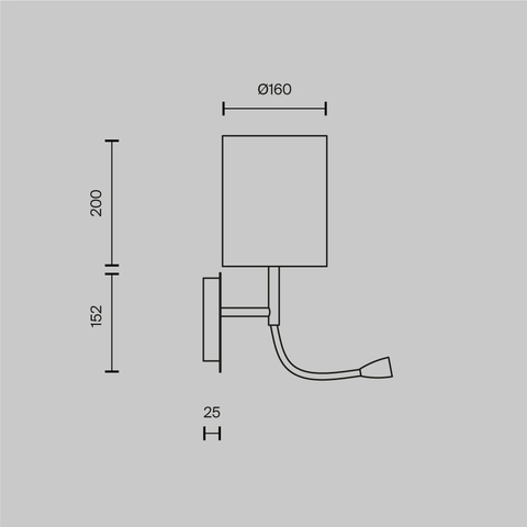 Настенный светильник Maytoni Bergamo MOD617WL-01CH