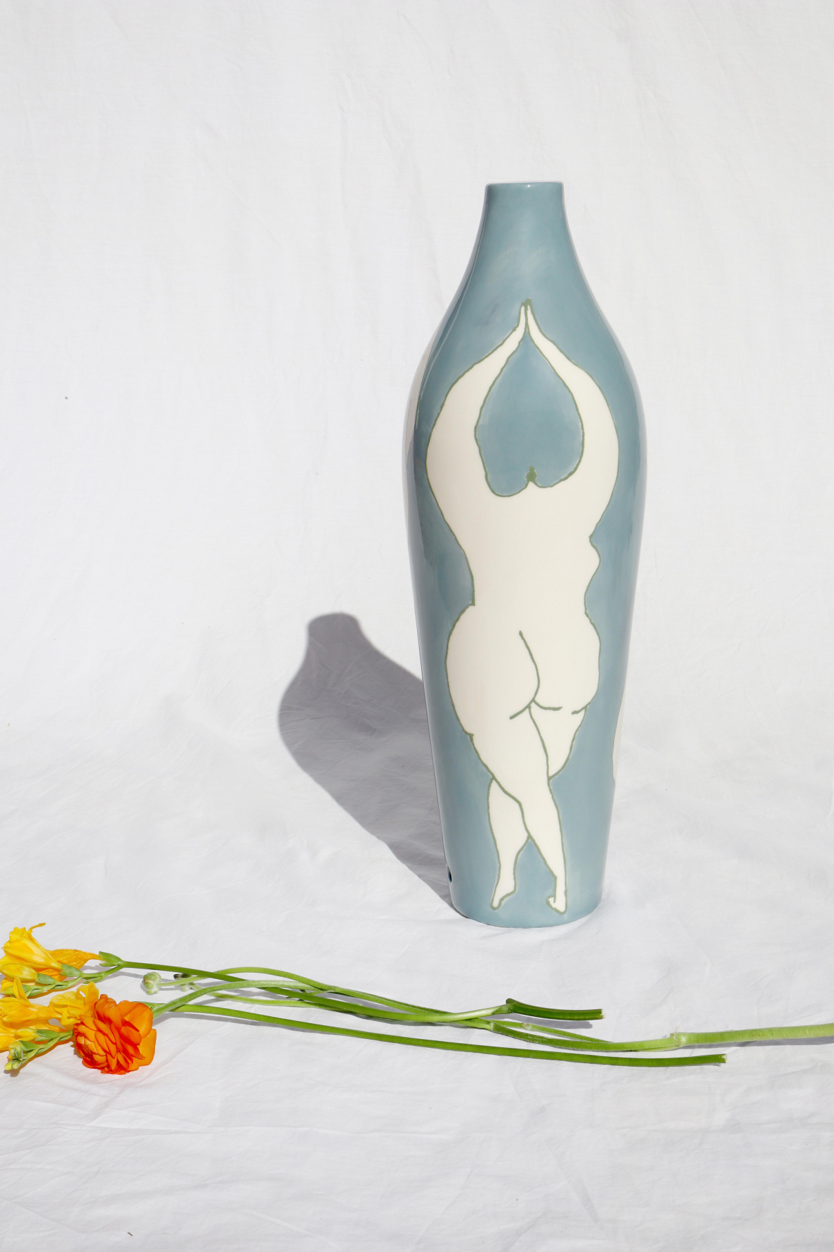 Лампа с абажуром Blue Women