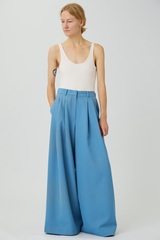 Кюлоты из голубой шерсти