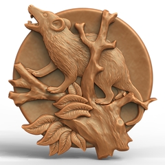 Силиконовый молд Крыса (медальон)